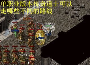 单职业版本传奇道士可以走哪些不同的路线