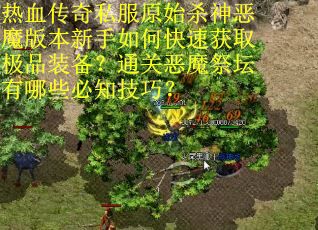 热血传奇私服原始杀神恶魔版本新手如何快速获取极品装备？通关恶魔祭坛有哪些必知技巧？