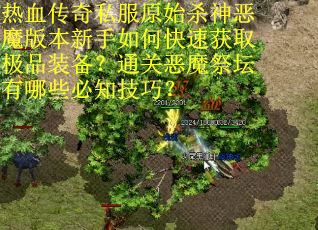 热血传奇私服原始杀神恶魔版本新手如何快速获取极品装备？通关恶魔祭坛有哪些必知技巧？