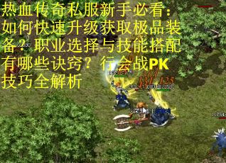 热血传奇私服新手必看：如何快速升级获取极品装备？职业选择与技能搭配有哪些诀窍？行会战PK技巧全解析