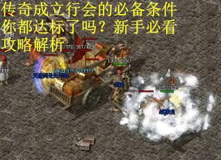 传奇成立行会的必备条件你都达标了吗？新手必看攻略解析