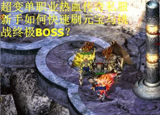 超变单职业热血传奇私服新手如何快速刷元宝与挑战终极BOSS？