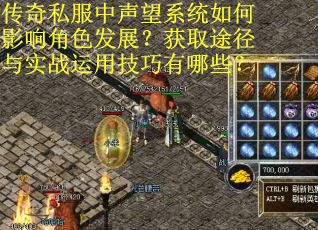 传奇私服中声望系统如何影响角色发展？获取途径与实战运用技巧有哪些？