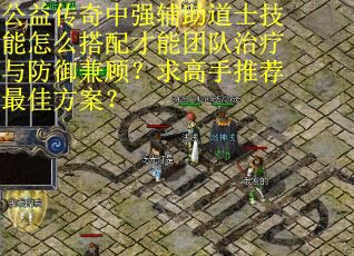 公益传奇中强辅助道士技能怎么搭配才能团队治疗与防御兼顾？求高手推荐最佳方案？