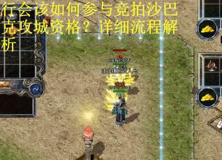 行会该如何参与竞拍沙巴克攻城资格？详细流程解析