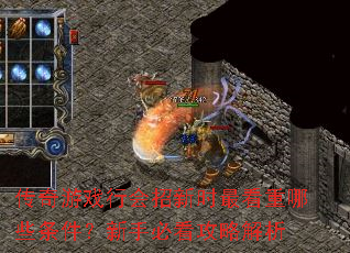 传奇游戏行会招新时最看重哪些条件?新手必看攻略解析 传奇游戏行会招新时最看重哪些条件?新手必看攻略解析