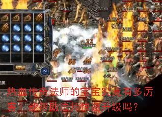 热血传奇法师的宝宝究竟有多厉害?能帮助法师快速升级吗? 热血传奇法师的宝宝究竟有多厉害?能帮助法师快速升级吗?