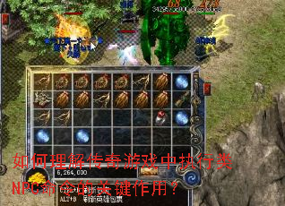 ������⴫����Ϸ��ִ����NPC����Ĺؼ����ã�