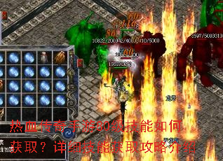 热血传奇手游80级技能如何获取?详细技能获取攻略介绍 热血传奇手游80级技能如何获取?详细技能获取攻略介绍