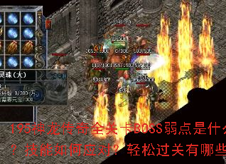 195��������ȫ�ؿ�BOSS������ʲô���������Ӧ�ԣ����ɹ�������Щ���ɣ�
