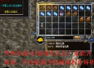 传奇私服023新服怎么玩?最新开服表、升级秘籍与隐藏福利全解析 传奇私服023新服怎么玩?最新开服表、升级秘籍与隐藏福利全解析