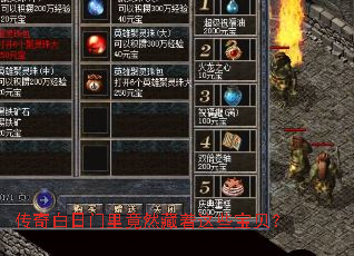 传奇白日门里竟然藏着这些宝贝? 传奇白日门里竟然藏着这些宝贝?