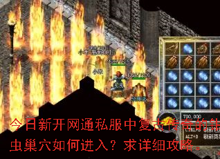 今日新开网通私服中复古传奇的钳虫巢穴如何进入?求详细攻略。 今日新开网通私服中复古传奇的钳虫巢穴如何进入?求详细攻略。