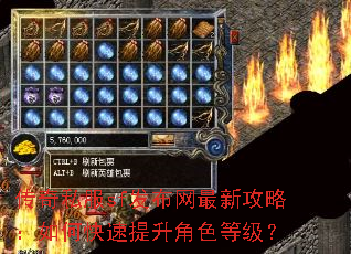 传奇私服sf发布网最新攻略:如何快速提升角色等级? 传奇私服sf发布网最新攻略:如何快速提升角色等级?
