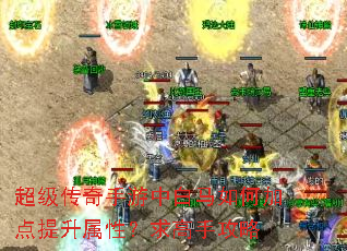 超级传奇手游中白马如何加点提升属性?求高手攻略 超级传奇手游中白马如何加点提升属性?求高手攻略