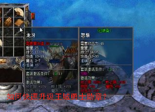 如何快速升级王城勇士勋章? 如何快速升级王城勇士勋章?