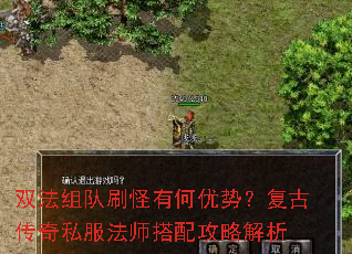 双法组队刷怪有何优势?复古传奇私服法师搭配攻略解析 双法组队刷怪有何优势?复古传奇私服法师搭配攻略解析