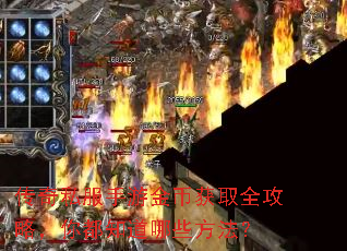 传奇私服手游金币获取全攻略,你都知道哪些方法? 传奇私服手游金币获取全攻略,你都知道哪些方法?