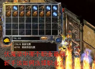伏魔录中哪个职业最强,新手该如何选择职业? 伏魔录中哪个职业最强,新手该如何选择职业?
